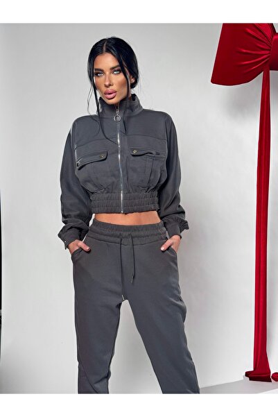 Pretty Trendy women's tracksuit Grey