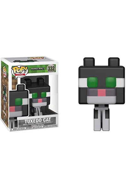 OEM Minecraft Figurine – Tuxedo Cat 332, Collectible Vinyl Figurine for Gamers and Fans