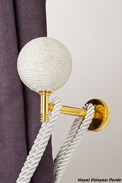 Hayal Dünyası Perde Aksesuarları İp Sargı Perde Duvar Bağlama Aparatı (renso)