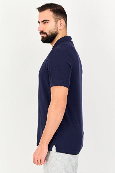 FILA Men Sportswear Fit Short Sleeve Outdoor Polo Shirt, Navy