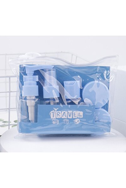 TRİPULAM 6’lı Çantalı Seyahat Boş Şişe Kutu Krem Şampuan Seti – Renkli Seyaha...