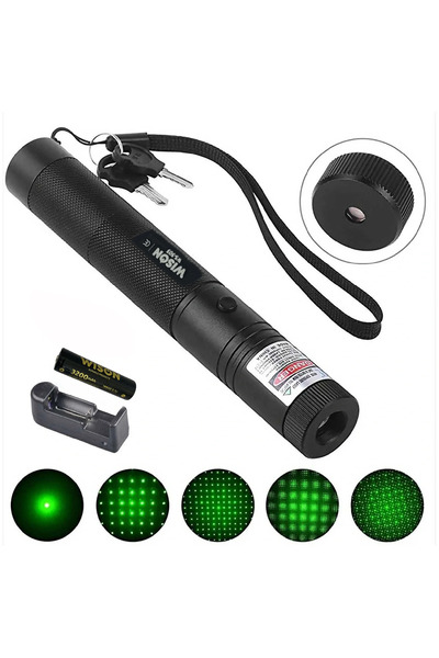 Genel Markalar Wison WS-503 100MW 3.7V 3200 mAh Desen Başlıklı Şarjlı Yeşil L...