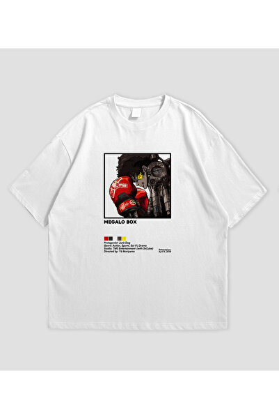 SVART WEAR Megalo Box Anime cu imprimeu supradimensionat Unisex tricou