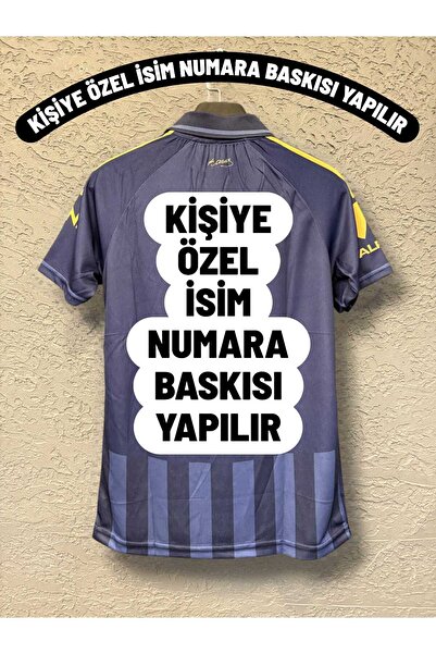 FOLKLORİST Kişiye Özel İsim Baskılı Fener'bâhçê Lacivert Polo Yaka 25-26 Yeni Sezon Yetişkin Futbol Forması