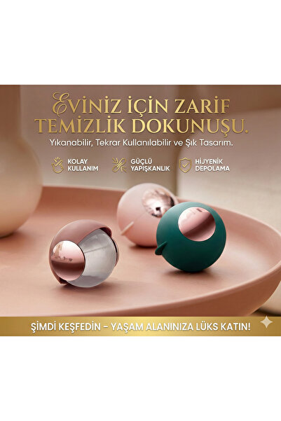 CALIBURN Yıkanabilir Yapışkanlı Tüy ve Tiftik Toplama Rulosu – Taşınabilir Te...