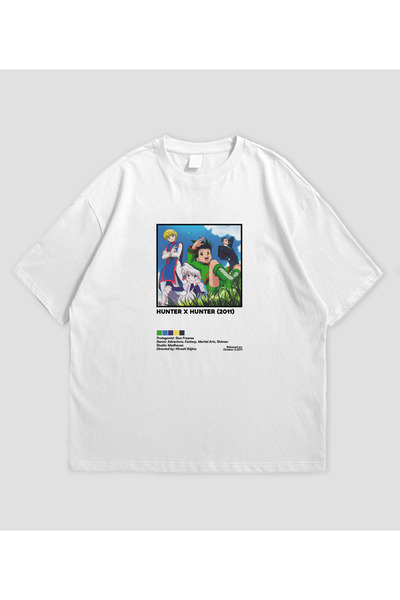 SVART WEAR تي شيرت هنتر هنتر 2011 أنيمي مطبوع قصة فضفاضة للجنسين