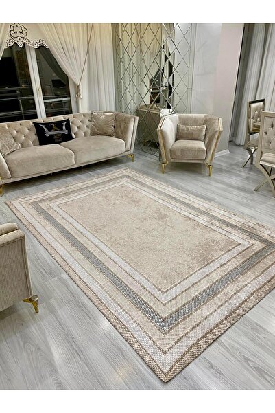 LİMAY غطاء سجاد - قابل للغسل - عملي - قماش مخملي - ديكور - حجم كبير 300 سم × 400 سم 12 متر مربع