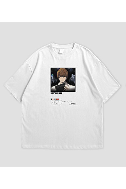 SVART WEAR Death Note Anime cu imprimeu supradimensionat Unisex tricou