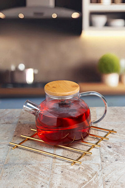 UG Home Gold Square Bread Basket Square Napkin Holder Square Placemat 3-Piece Serving Presentation Set