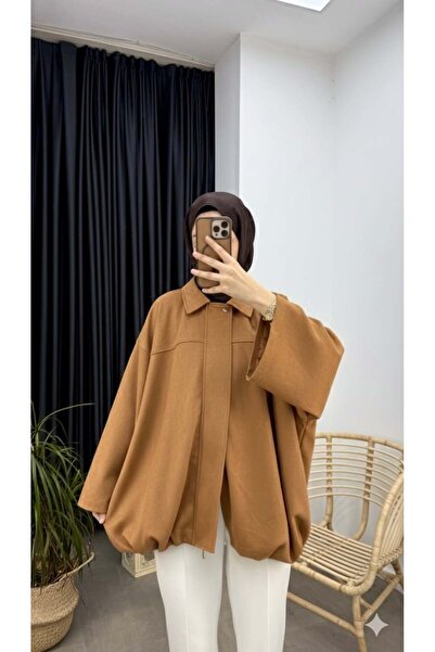 Minharir Oversize Suede Bomber Jacket