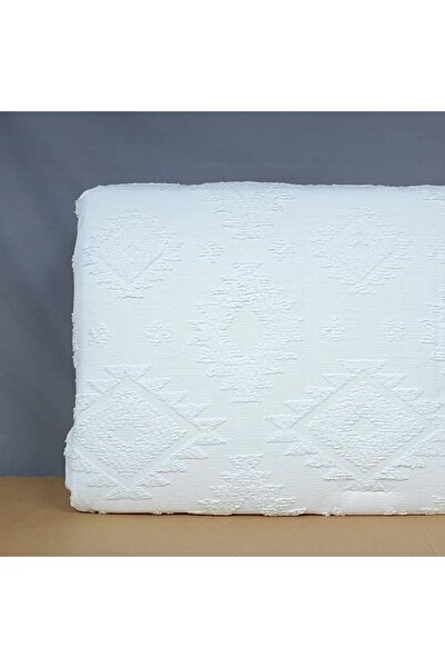 Reiashn Joyce Luxury White Embroidered 8-Piece Summer Double Bedspread