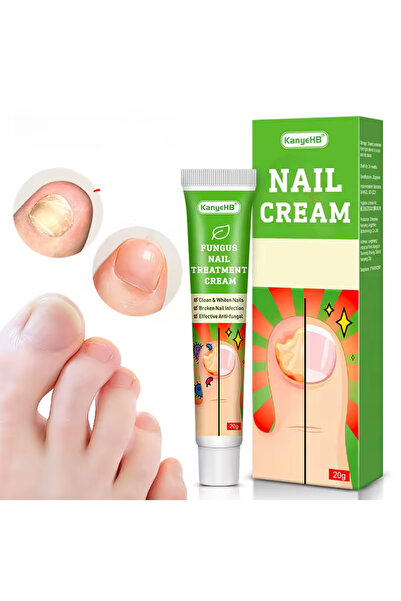 KanyeHB كريم علاج فطريات الأظافر - مرهم مضاد للفطريات لإصلاح الأظافر السميكة والتالفة والفطريات