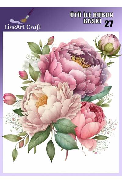LİNEART طباعة روبون بالكي رقم: RB27-30x30 سم
