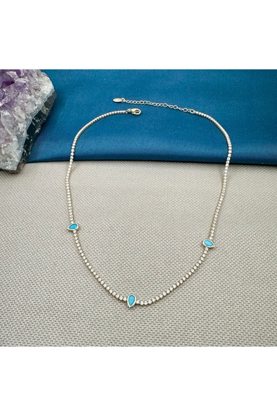 Opia Takı & Aksesuar قلادة تشوكر من حجر السويلو