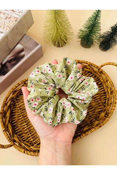 Maral Accessories Çiçekli scrunchie Toka mini çiçek detaylı simit toka