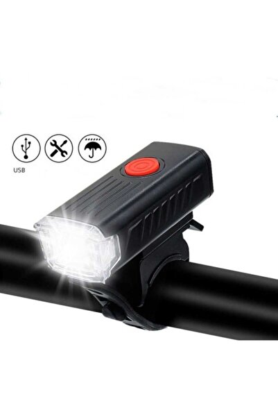 OEM LED Bicycle Light, USB Rechargeable, 3 Light Modes, Handlebar Mount, Black