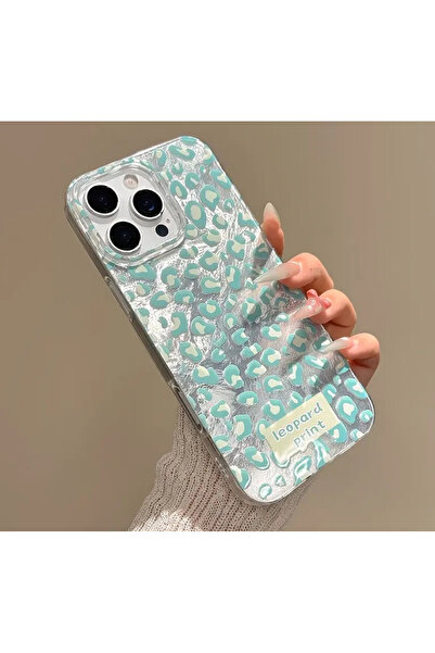 FİŞNEİLETİŞİM حافظة بنمط الفهد متوافقة مع هاتف آيفون 14 برو