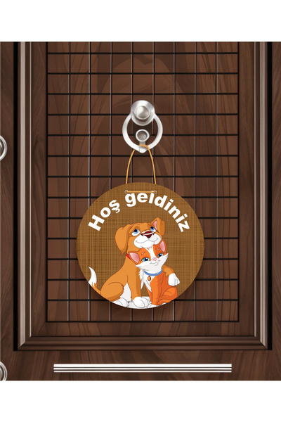 M&H Quality Rose Patterned Heart Figured Door Ornament with the Message: "You Brought Joy to Our Home" | 22.5 cm Mdf | Rope Hanger