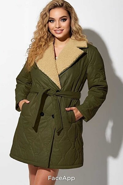 Volupta Quilted Coat with Removable Fur Bust 123 cm