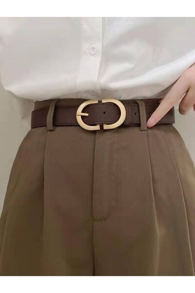 Inovius Curea maro cu catarama simetrica - 689310