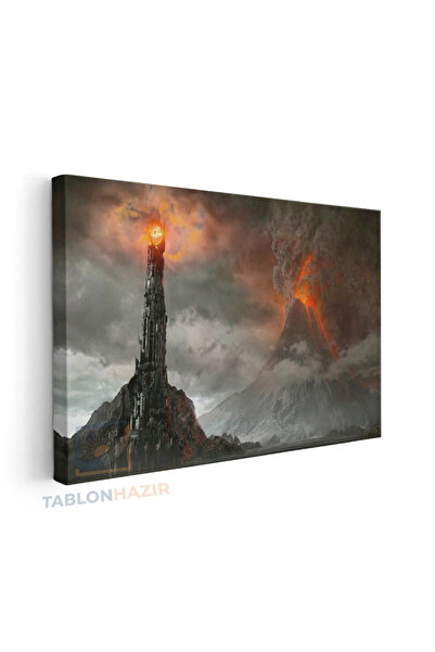 tablonhazır Yatay Kanvas Duvar Tablosu The Lord Of The Rings Salon Tablosu Of...