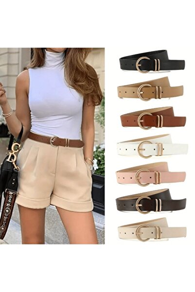 Inovius Curea maro cu catarama aurie - 972110