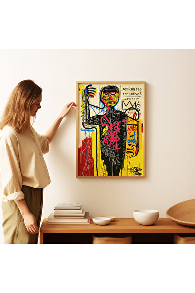 ARTHOUSECOLLECTIVE Jean-Michel Basquiat Poster - Painting Dimensions Frameless Poster