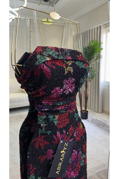 ABRARYZ Floral patterned evening dress