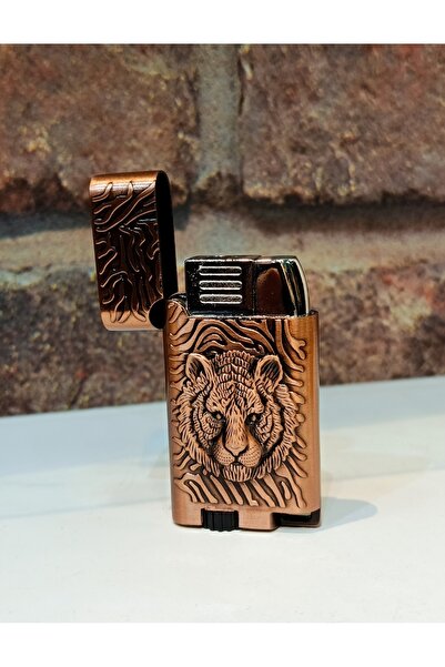 tuba tesbih gümüş Aslan motifli yeni şık tasarım gazlı cakmak