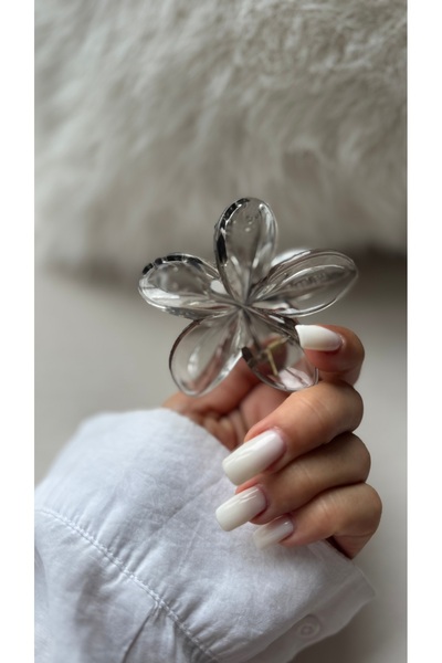 YOYYO Transparent Lotus Hairpin Floral Model Hairpin Women's Hairpin Accessory