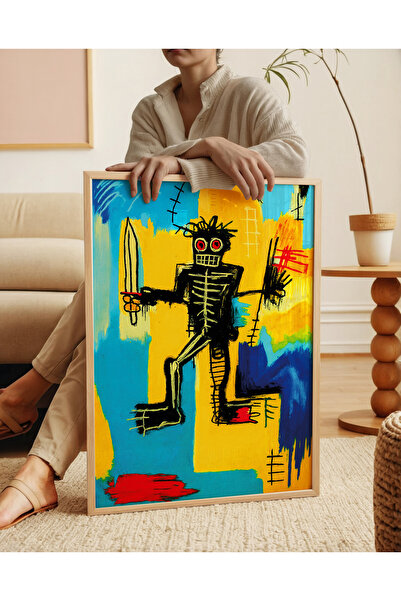 ARTHOUSECOLLECTIVE Jean-Michel Basquiat Poster - Painting Dimensions Frameless Poster