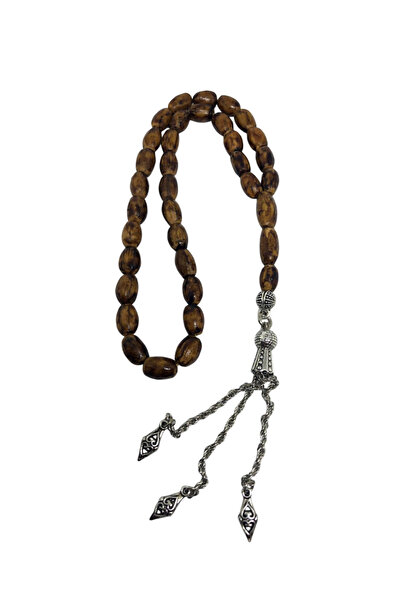 HepsiSepette El Yapımı Oyma Dalından Koparılmış Doğal Zeytin Çekirdeği Tesbihi