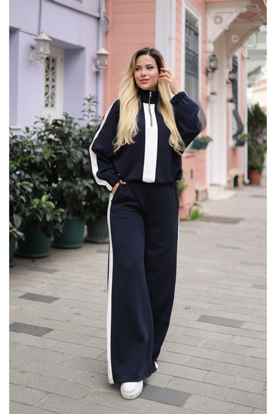 By Pommes Life Garni Detailed Tie-Up Zippered Oversized Piece Set