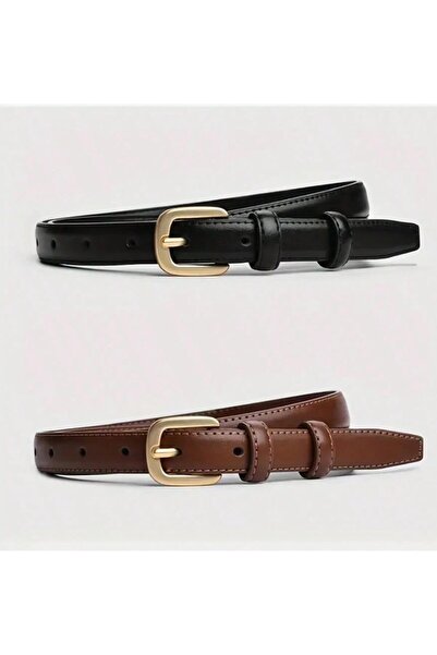 Inovius Set 2 curele reglabile - maro+negru - 822853