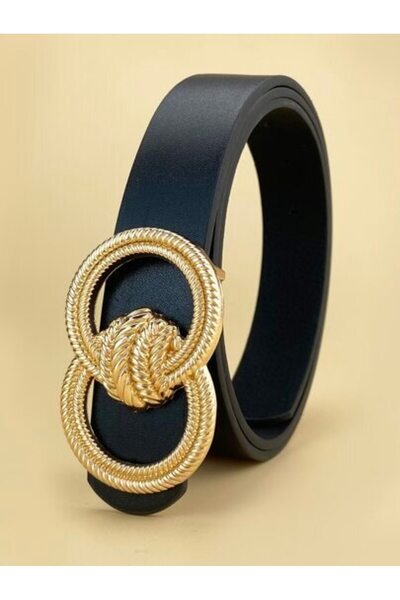 Inovius Curea neagra cu catarama dubla - 093532