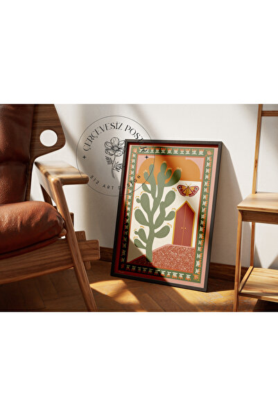 512 STORE Estetik İllüstrasyon Çiçek Bahar Tema Çerçevesiz Kuşe Kağıt Poster ...