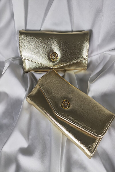 Leaf Accessory Dore Büyük Boy Kadın Cüzdanı Çıtçıtlı Kapaklı, İçten Fermuarlı...