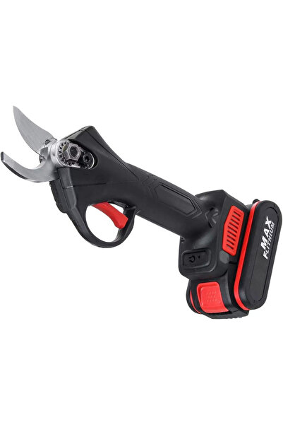 PORKY Foarfeca electrica de gradina 48V, lama SK5, taiere max 30mm, 2 baterii, geanta de transport