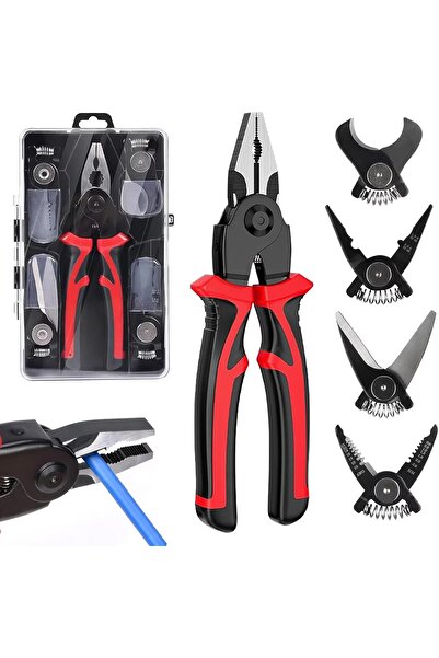 VELORA 5-in-1 multi-function pliers with interchangeable heads