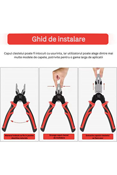 VELORA 5-in-1 multi-function pliers with interchangeable heads