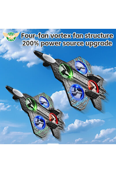 Generic 2025 Hot RC Plane Remote Controlled Fighter Aircraft Toy RTF with Lights