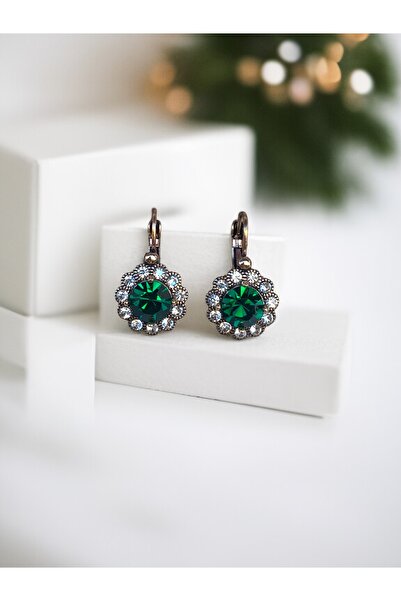 FAYRA ACCESSORIES كريستال ستون ديزي أحسب الأقراط