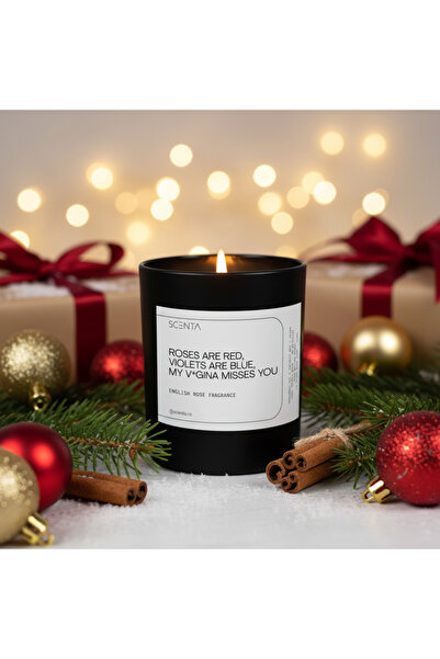 Scenta Scented candle Roses are red, violets are blue, my v*gina misses you - Medium - 20cl