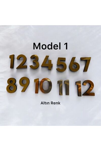 Pelince Ahşap Kontraplak Lazer Kesim Duvar Saati Aksesuarı Rakam Sayı Seti - ...