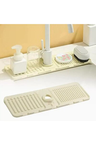Go İthalat Kitchen Bathroom Sink Edge Silicone Mat Gray (5372) Tygoo-Rsgo4569