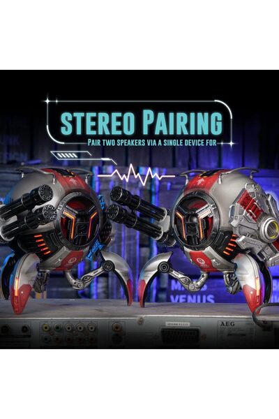 Gravastar G1 PRO_WSK Mars Pro Bluetooth Speaker Shark 14 Metallic Gray