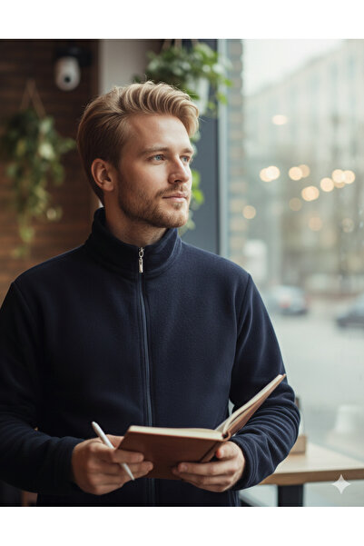 POLAR Büyük Beden Erkek, Kadın, Unisex, Oversize, Güvenlik, 2 adet Gizli Cepli, Lacivert Taktik