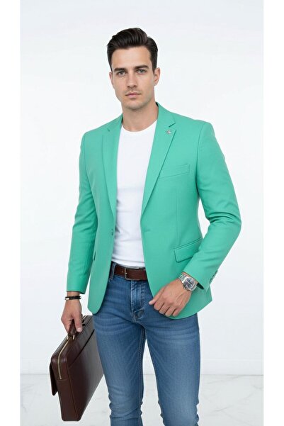 Plus Scorpion Men's Slim Fit Blazer Jacket – Single Button Sport & Classic Combination