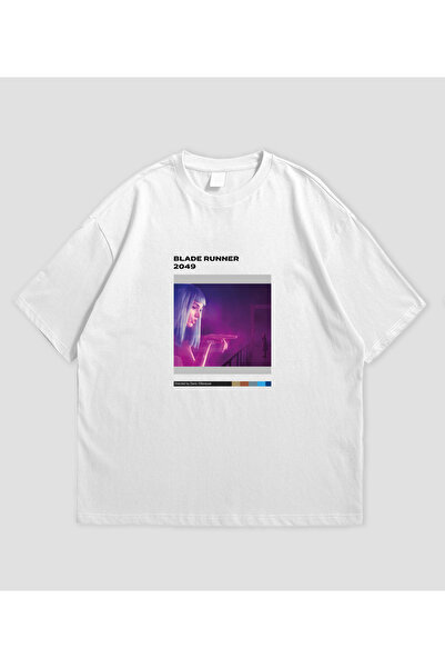 SVART WEAR تي شيرت بليد رانر 2049 فيلم مطبوع قصة فضفاضة للجنسين