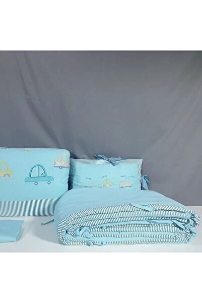 Reiashn Curry baby blanket with sky-blue summer dividers